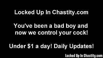 I Dare You To Put On This Chastity Device free video