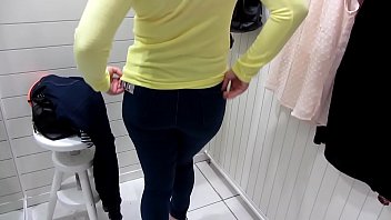 Pissing In The Public Toilet And Undressing In The Dressing Room At The Mall free video