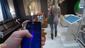 Vibrating Panties While Shopping - Public Fun With Monster Pub free video