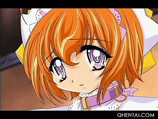 Little Hentai Sweet Maid Tugs And Eats Hard Dick In Close-Up free video