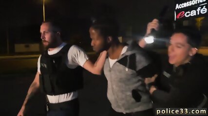 Black Muscle Cop Gay Purse Thief Becomes Butt Meat free video